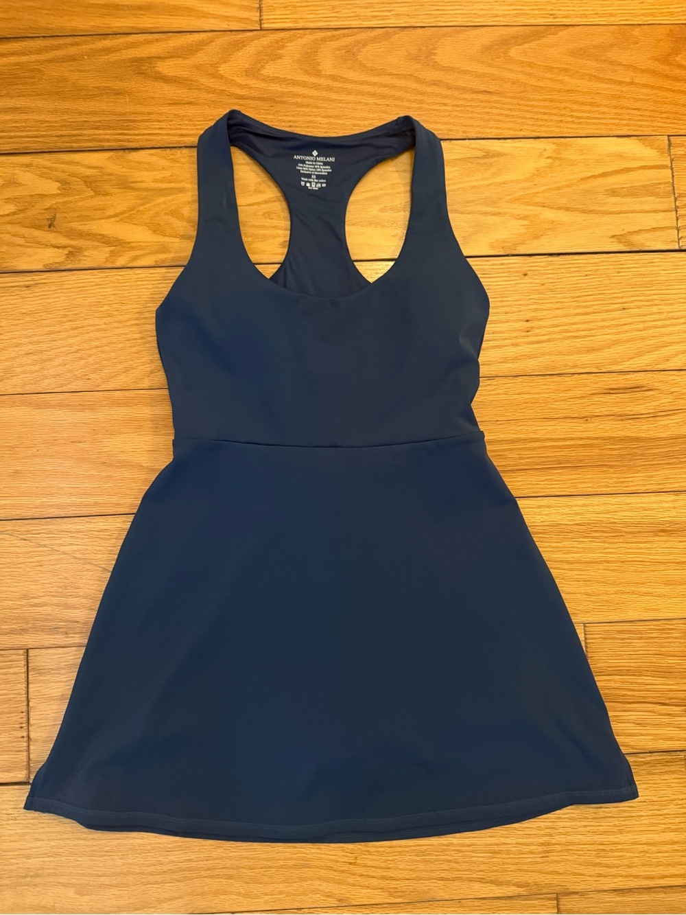 ANTONIO MELANI Navy Racerback Athletic Dress